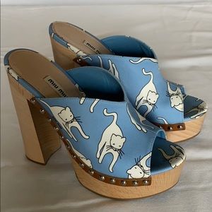 Miu Miu platform clogs